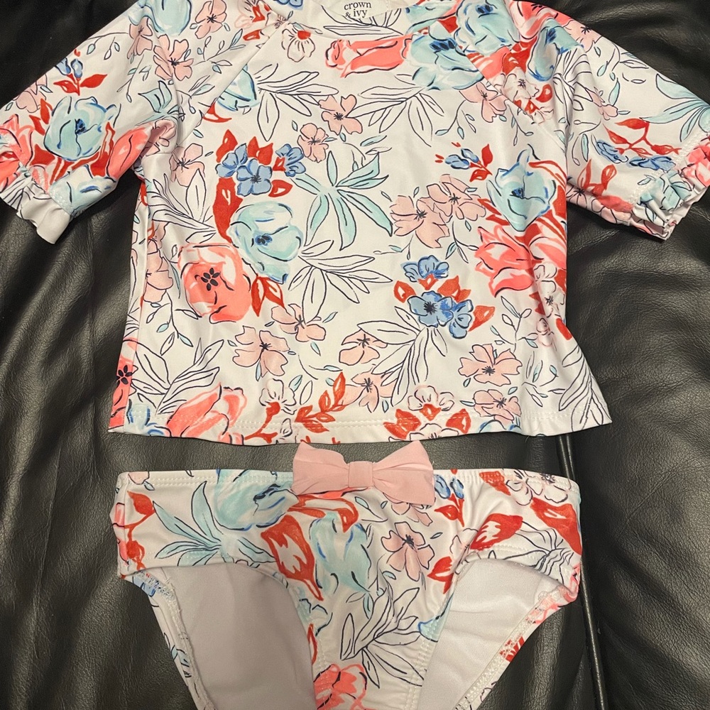 Crown and Ivey two piece bathing suit. Girls size 6